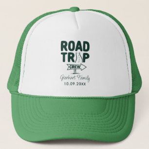 Wiedersehen Road Trip Script Typografie Truckerkappe
