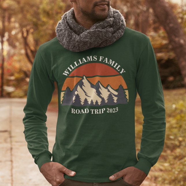 Wiedersehen Road Trip Sunset Custom Long Sleeve T-Shirt (Von Creator hochgeladen)