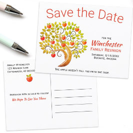 Wiedersehen Save the Date Apple Tree Custom Ankündigungspostkarte
