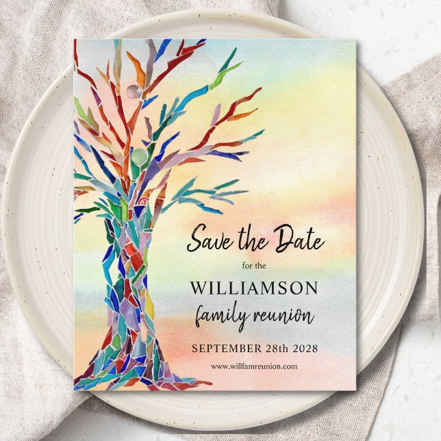 Wiedersehen-Save the Date der Budgetfamilie Flyer (Von Creator hochgeladen)