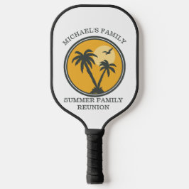 Wiedersehen Summer Sunset Beach Palm Tree Pickleball Schläger