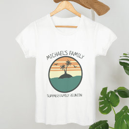 Wiedersehen Summer Sunset Beach Palm Tree T-Shirt