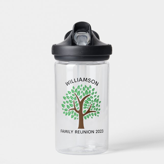 Wiedersehen Tree der Familie Niedlicher benutzerde Trinkflasche (Vorne)