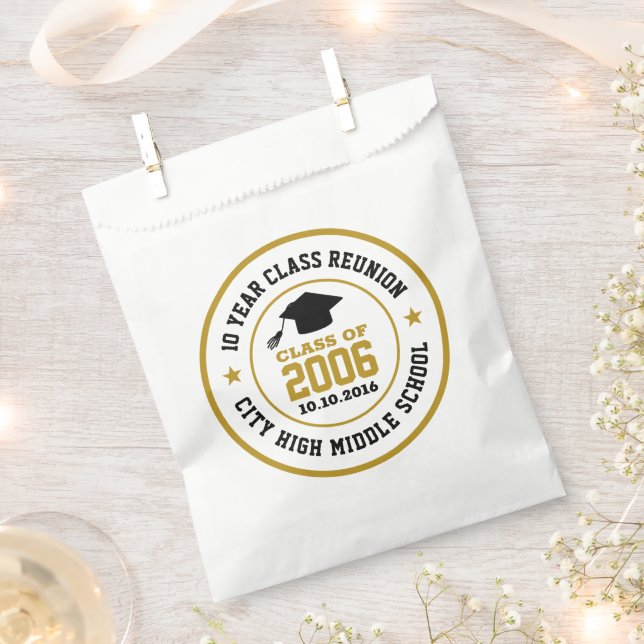 Wiedersehen Uni-Abschluss Jahr der High School Geschenktütchen (Ausgeschnitten)