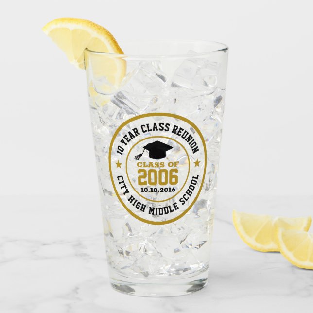 Wiedersehen Uni-Abschluss Jahr der High School Glas (Vorderseite Ice)