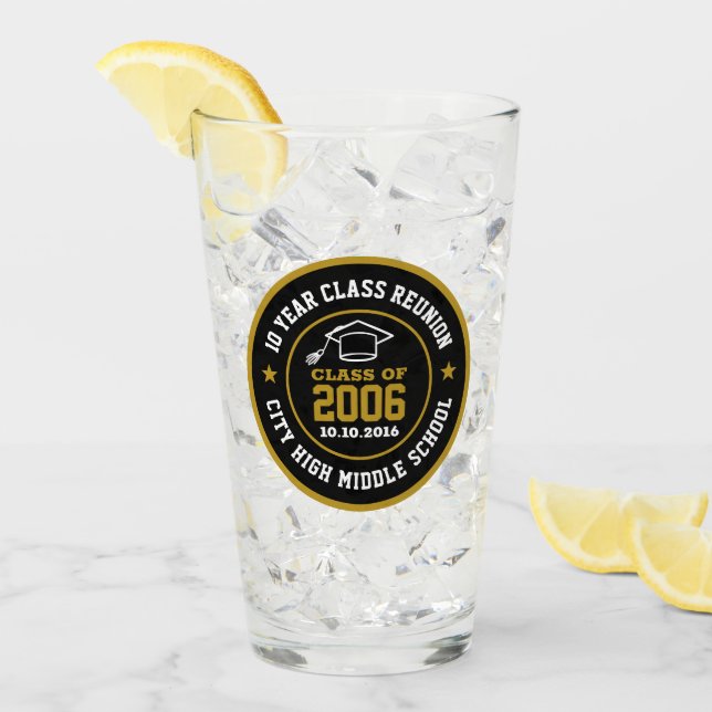 Wiedersehen Uni-Abschluss Jahr der High School Glas (Vorderseite Ice)