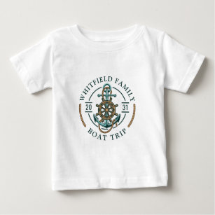 Wiedersehen Urlaub auf Nautical Boat Trip Family Baby T-shirt