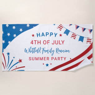 Wiedersehen USA Flag Summer Party Custom Swag Strandtuch