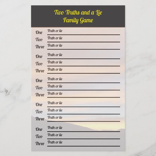 Wiedersehen Wahrheit oder Lüge und Was-Preis-Spiel Flyer (Vorne)