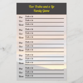 Wiedersehen Wahrheit oder Lüge und Was-Preis-Spiel Flyer