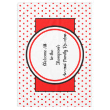 Wiedersehen White Red Polka Dots