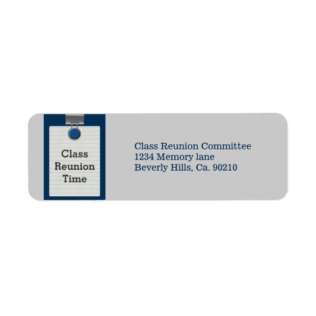 Wiedersehen zur Blue Class des Metal Clip Notepape (Vorne)