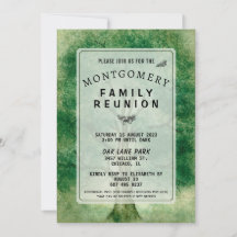 Wiedersehen zur der Vintagen Aquarellbaumfamilie
