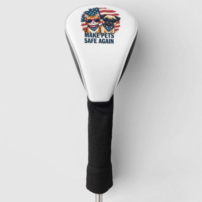 Wiederum für die Sicherheit von Haustieren bei der Golf Headcover (Vorderseite)