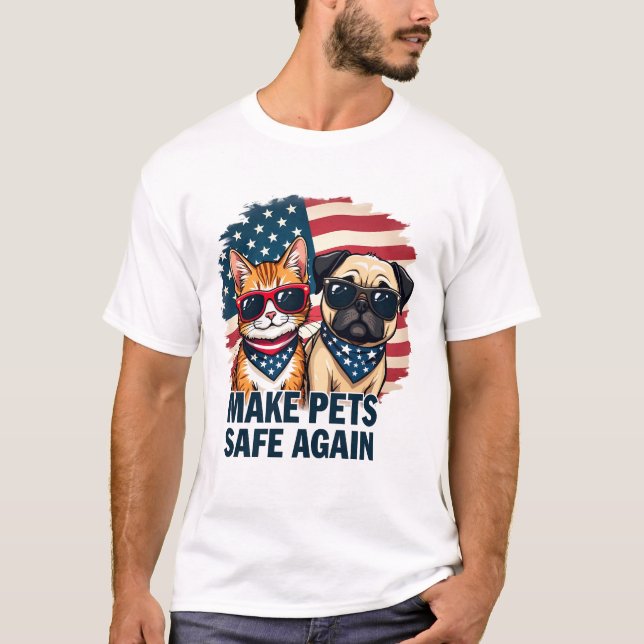 Wiederum für die Sicherheit von Haustieren bei der T-Shirt (Vorderseite)