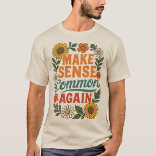 Wiederum Sinn für Blumendesign T-Shirt