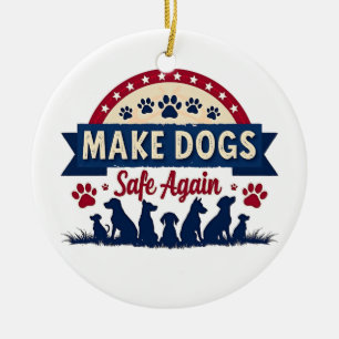 Wiederum Trump-Wahlen für Hunde Keramik Ornament