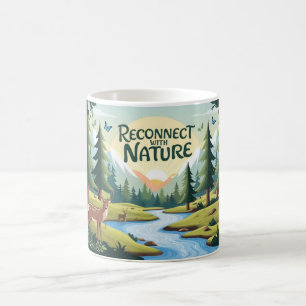 Wiederverbindung mit der Natur-Tasse Kaffeetasse