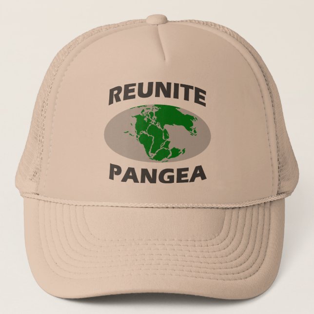 Wiedervereinigen Sie sich Pangea Truckerkappe (Vorderseite)