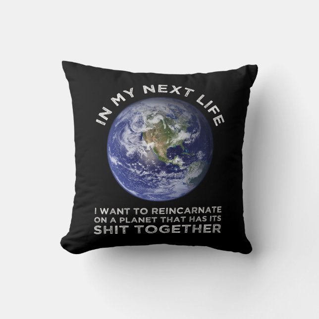 Wiederverkörperung auf einem Planeten, der seinen  Kissen (Vorderseite)