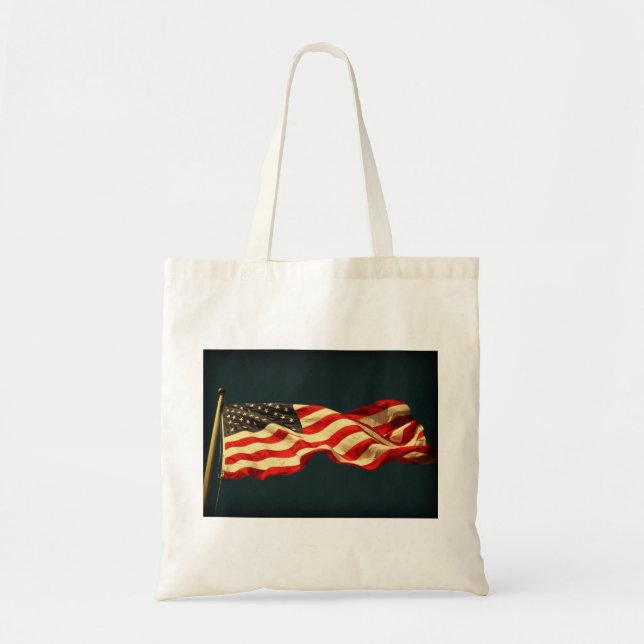 Wiederverwendbare amerikanische Flagge Tragetasche (Vorne)