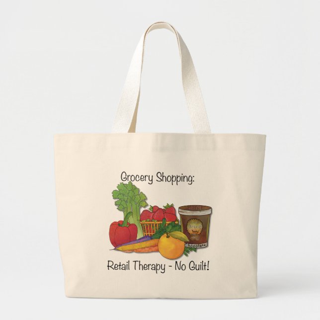 Wiederverwendbare Grocery Tasche-Tasche mit einem  Jumbo Stoffbeutel (Vorne)