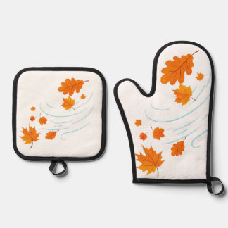 Wiederverwendbare Lebensmitteltasche Ofenhandschuh & Topflappen-Set