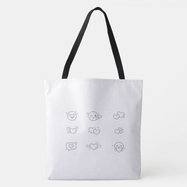 Wiederverwendbare Schulter-Tasche - Hübsche ästhet Tasche (Vorderseite)