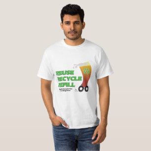 Wiederverwendung, recyceln, füllen den T - Shirt