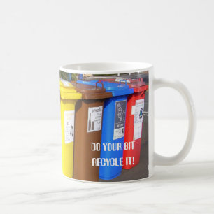 Wiederverwendung Recycelnd farbige Recycelnd Beine Kaffeetasse