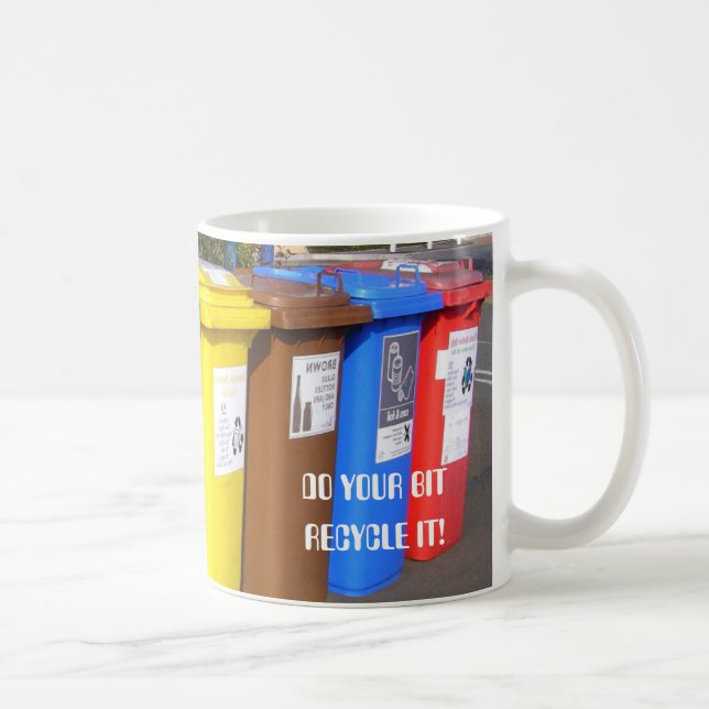 Wiederverwendung Recycelnd farbige Recycelnd Beine Kaffeetasse (Rechts)