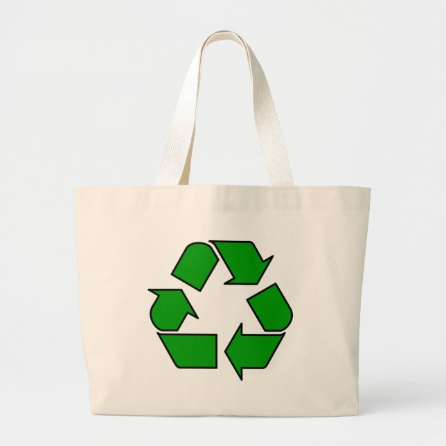 Wiederverwendung und Recycle Jumbo Stoffbeutel (Vorne)