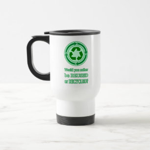 Wiederverwendung und Recycle Reisebecher