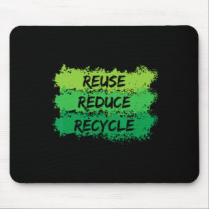 Wiederverwendung Verringerung Gerecycelt Funny Eco Mousepad