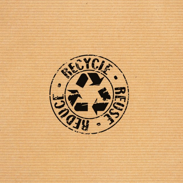 Wiederverwendung, Verringerung, Recycle, Gummistempel (Von Creator hochgeladen)