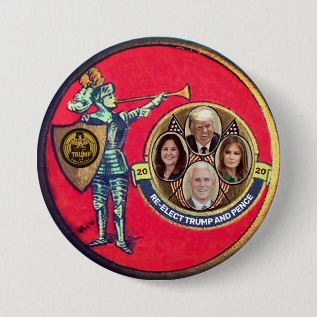 Wiederwahl Trump 2020 Button (Vorderseite)