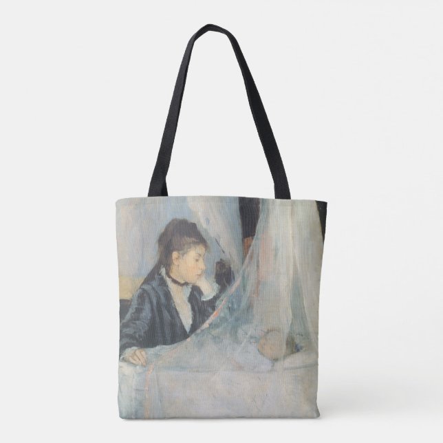 Wiege von Berthe Morisot, Vintager Impressionismus Tasche (Rückseite)