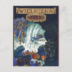 Wieliczka Polen / Polen Reise Salzbergwerk Kunst Postkarte