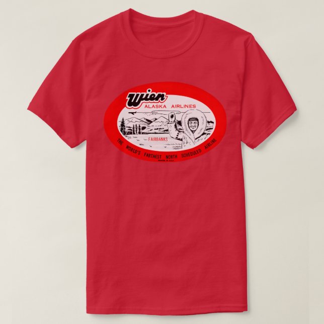 Wien Alaska Airlines 1950 T-Shirt (Design vorne)