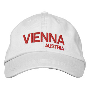 Wien, Austrai* Weiße Baseballkappe Bestickte Kappe
