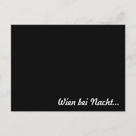 "Wien bei Nacht" Spaß Postkarte