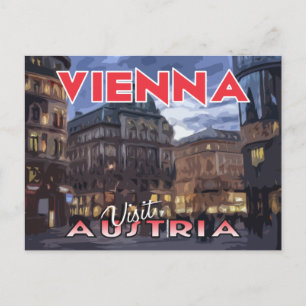 Wien, Besuch Österreich Postkarte