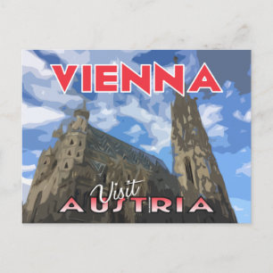 Wien, Besuch Österreich Postkarte
