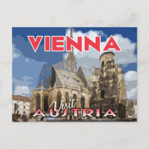 Wien, Besuch Österreich Postkarte