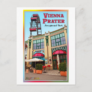 Wien - Bunter Praterpark Postkarte