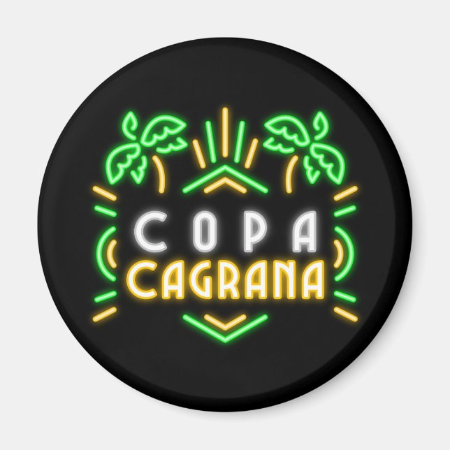Wien Donau Neon Copa Cagrana Magnet (Vorne)