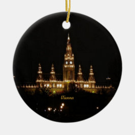  Wien in der Nacht Keramik Ornament