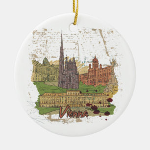 Wien Keramik Ornament