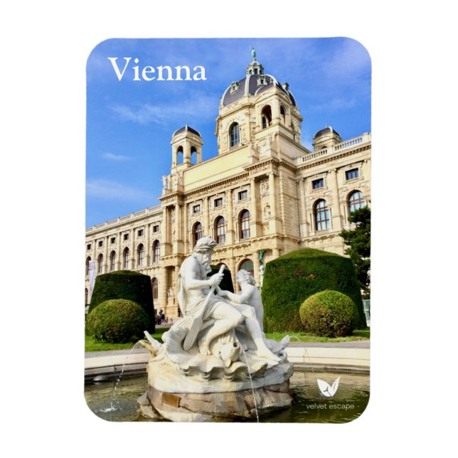 Wien - Kühlschrankmagnet von Velvet Escape Magnet (Vertikal)
