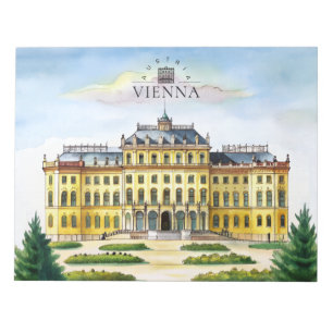 Wien Österreich Aquarell Stadt Reise Erinnerung Notizblock